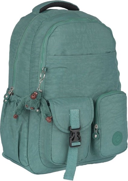 Relaxion Suya Dayanıklı Klinkır Kumaş 9 Bölmeli Geniş Hacimli Okul Günlük Spor Seyahat Sırt Çantası