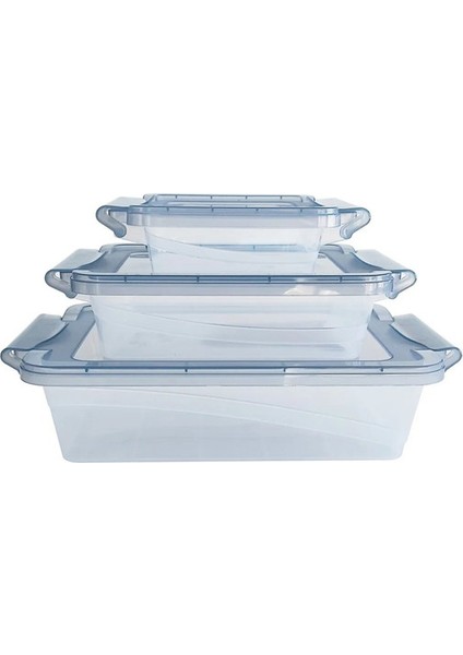 3‘lü Kilitli Saklama Kabı Set