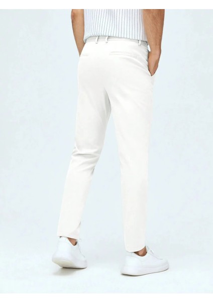 Casual Regular Fit Erkek Keten Chıno Pantolon