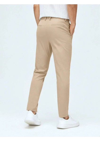 Casual Regular Fit Erkek Keten Chıno Pantolon