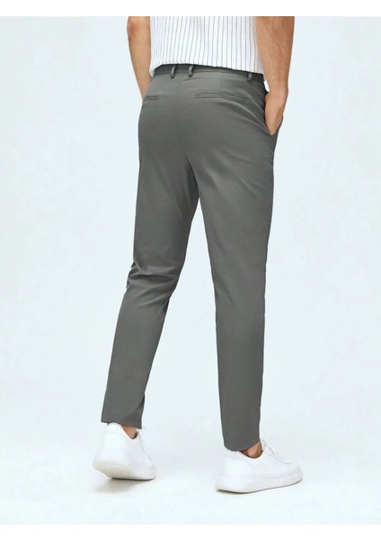 Casual Regular Fit Erkek Keten Chıno Pantolon