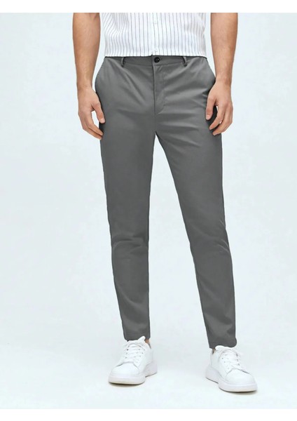 Casual Regular Fit Erkek Keten Chıno Pantolon