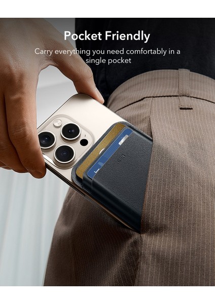 Apple iPhone Cüzdan Halolock Magsafe Boost Wallet - Kahverengi