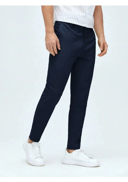 Casual Regular Fit Erkek Keten Chıno Pantolon