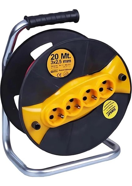 4lü Grup Makaralı Uzatma Kablo 3x1.5 20MT