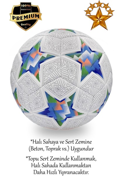 Orijinal Futbol Topu Pompa ve Tekmelikli 3'lü Set Sert Zemin Halı Çim Saha Futbol Topu No:5 fırsatları