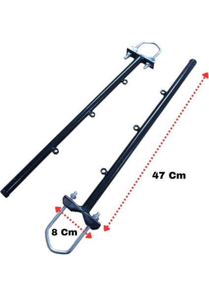 Balkon Kurutmalığı Metal Çamaşır Askılığı Siyah Küpeşte