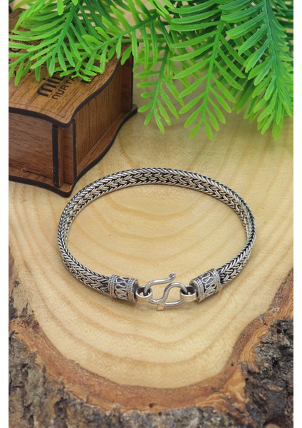 Örgü Model 925 Ayar Saf Gümüş Erkek Hasır Bileklik 201023996 modelleri