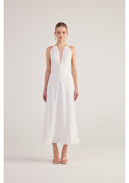 Singa Elbise Beyaz