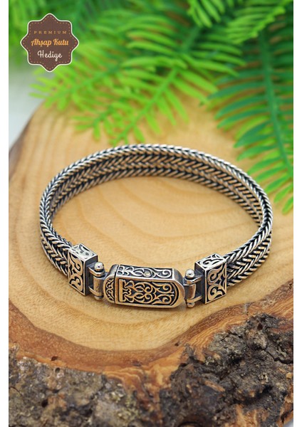 Hasır Model Cihan Bilekliği 925 Ayar Saf Gümüş Erkek Bileklik 201024038 modelleri