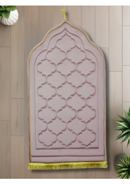 Ipek Kadife Kapitone Seccade - Hafızalı Sünger - Hac Umre Çeyiz