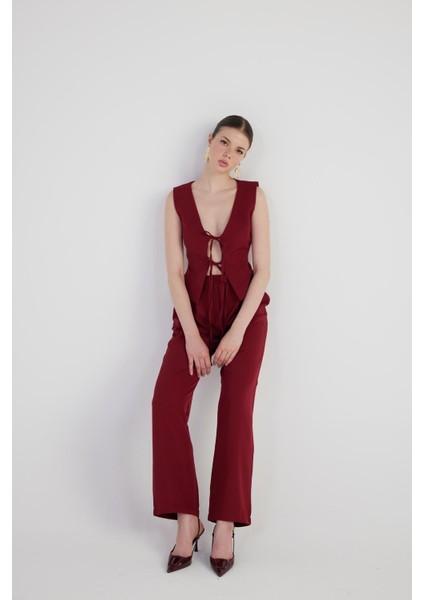 Giselle Pantolon Bordo fırsatları