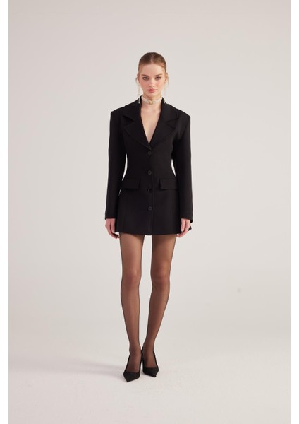 Deja Blazer Ceket Siyah