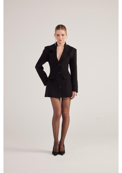 Deja Blazer Ceket Siyah