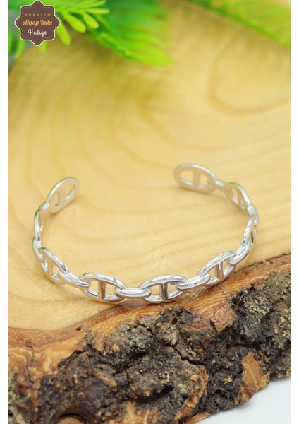 Zincir Tasarım 925 Ayar Gümüş Kadın Bilezik 201023991 fırsatları