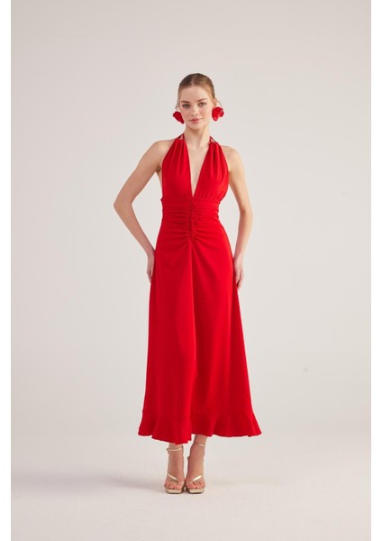 Singa Elbise Kırmızı
