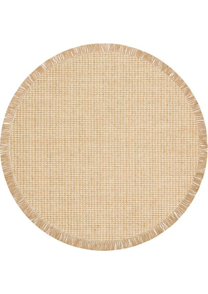 Brooklyn Brk 01 Natural Beige Yuvarlak Kilim
