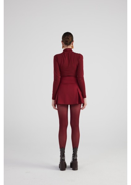 Elena Şort Etek Bordo indirimleri