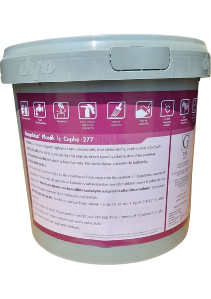 Beşyıldız Plastik Iç Cephe Duvar Boyası fiyatları