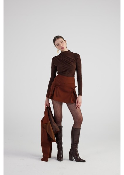 Elena Şort Etek Kahve fırsatları