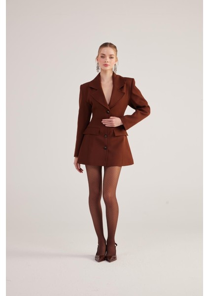 Deja Blazer Ceket Kahve