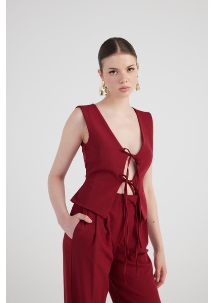 Frida Yelek Bordo fiyatları