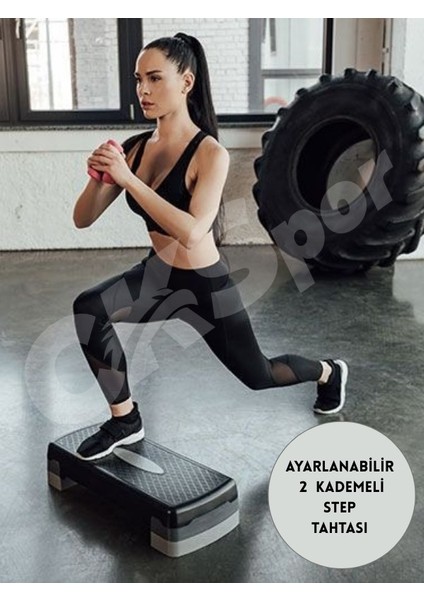 Step Tahtası 2 Kademe Yüksekliği Ayarlanabilir Step Egzersiz Aleti Cks-7