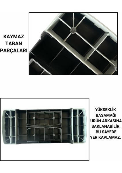 Step Tahtası 2 Kademe Yüksekliği Ayarlanabilir Step Egzersiz Aleti Cks-7