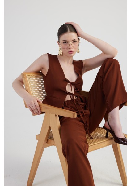Giselle Pantolon Kahve