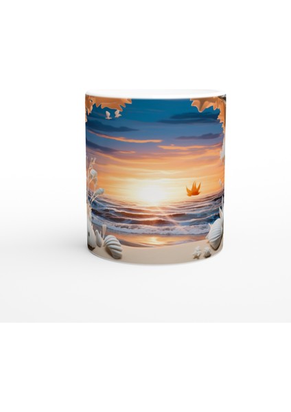 Deniz Mağarasından Gün Doğumu Kupa Bardak