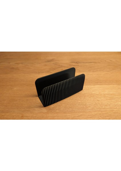 Minimalist Lüks Peçetelik | Modern Tasarımlı Plastik Masaüstü Peçete Tutucu (12X5 Cm)