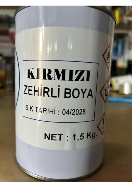 Çelebi Marin Sezonluk Tekne Zehirli Boyası Kırmızı 1.5 Kg
