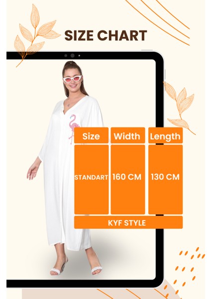 Beyaz V Yaka Önü ve Sırtı Flamingo Nakışlı Cepli Oversize Uzun Gömlek Elbise indirimleri