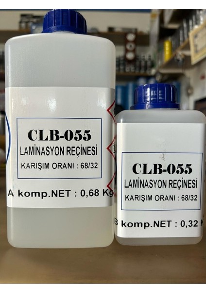 Çelebi Marin Epoksi Elyaf Yapıştırma Laminasyon Reçinesi 1 Kg Takım