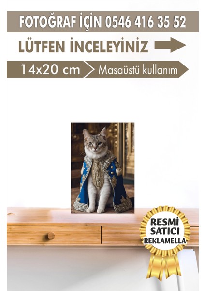 No:50 Kişiye Özel Tasarım Evcil Hayvan Tablosu Patili Hediyelik Kraliyet Kıyafetli Portresi