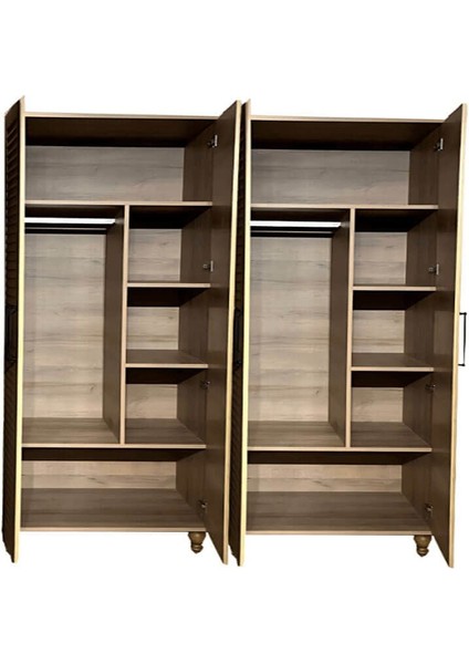 Pera Wood Mdf 4 Kapaklı Genç Odası Dolabı – Doğal Görünüm fiyatları