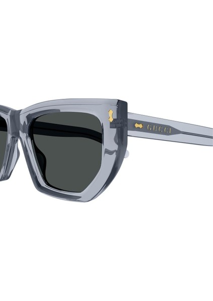 GG1520S 004 53-19 Kadın Güneş Gözlüğü Füme Mat Camlı Gri Asetat Kare modelleri