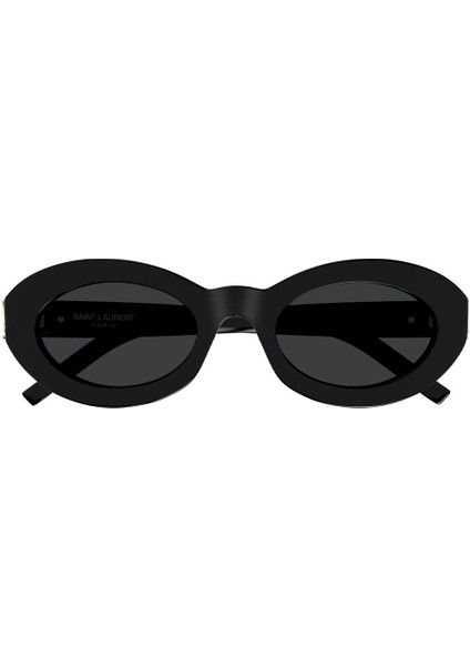 SL M136 001 52-22 Kadın Güneş Gözlüğü – Siyah Asetat Çerçeve, Füme Mat Cam, UV400