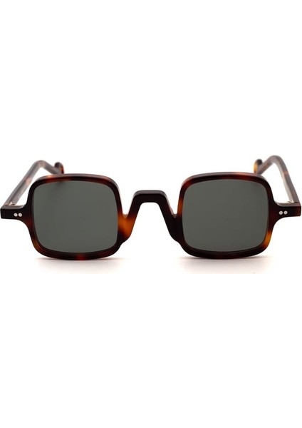 9521 119 C5 41 Unisex Güneş Gözlüğü – Kahverengi Asetat Kare Çerçeve, Füme Mat Cam, UV400 fiyatları