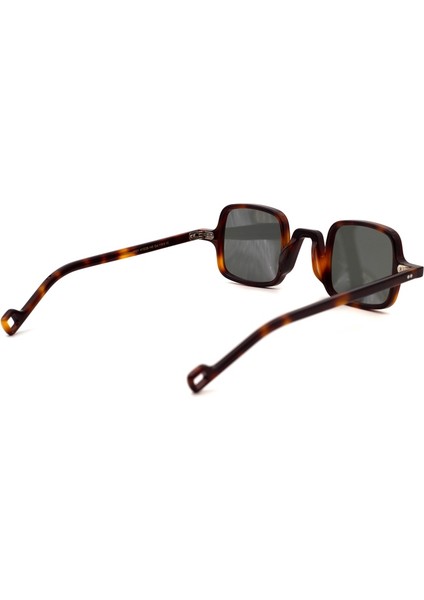 9521 119 C5 41 Unisex Güneş Gözlüğü – Kahverengi Asetat Kare Çerçeve, Füme Mat Cam, UV400 modelleri