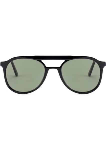 Pilot Black 53 Unisex Güneş Gözlüğü, Siyah Asetat Çerçeve, Füme Mat Lens fiyatları