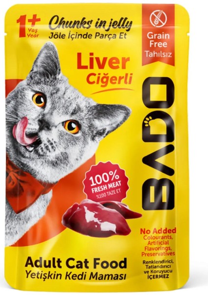 Yaş Kedi Maması Ciğerli Etli 85GR x 12 Adet
