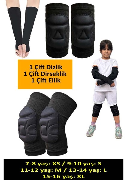 Çocuk Voleybol Dizliği Çocuk Voleybol Dirsekliği Çocuk Voleybol Kolluğu Seti