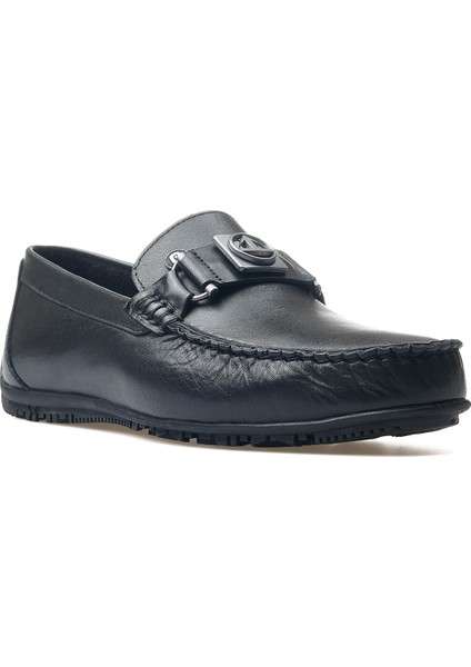 Erkek Deri Toka Detaylı Loafer Ayakkabı 25Y 25110 M