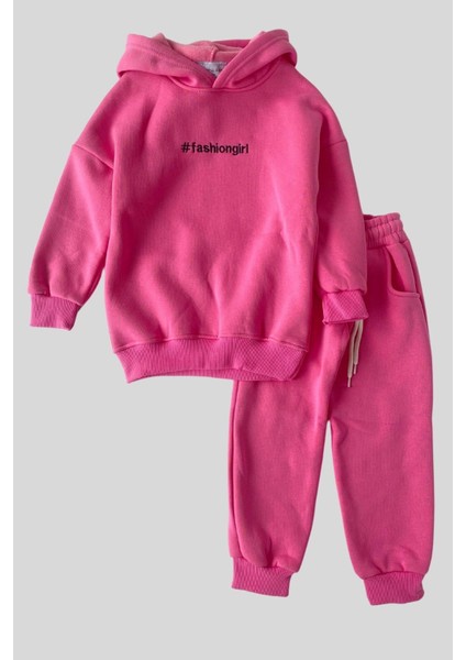 Turuncu Gardrop Fashion Girl Kız Çocuk Takım Pembe