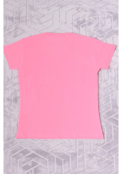 Kız Çocuk Tshirt Papatya Baskılı Bisiklet Yaka D26 fırsatları