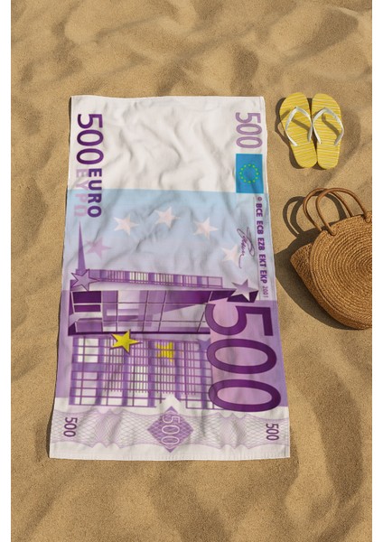 Baskılı Plaj Havlusu 80 x 150 Cm, Deniz Havlusu, Şezlong Havlusu