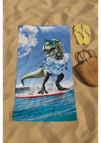 Çocuk Plaj Havlusu, 80 x 150 cm Baskılı Havlu, Deniz Havlusu, Şezlong Havlusu