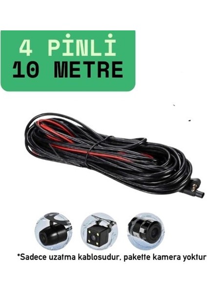 MB-500 ve Tüm 4K Modelleri Için Araç Kamera Kablosu 4 Pin 10M 2,5 mm 4 Boğum Araç Kamera Kablosu