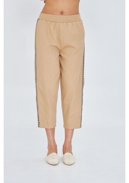 Yanları Nakışlı Gabardin Pantolon modelleri